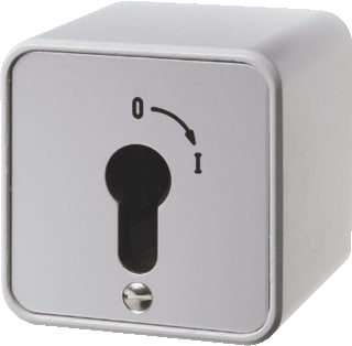 Hager Berker - Installatieschakelaar Sleutel Schak.Opbouw Ip44