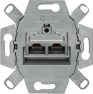 Hager Berker - Datacontactdoos twisted pair Uae Wcd 8/8 Plg Afges 2V
