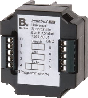 Hager Berker - Binaire ingang bussysteem Univ.Interface 8V.Inb Knx