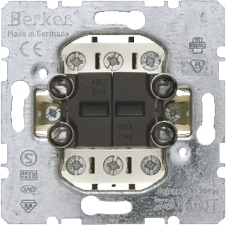 Hager Berker - Drukcontact Wipimpulsdrukker 2Xwissel