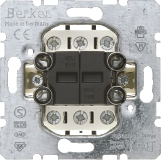 Hager Berker - Installatieschakelaar Wippenschakelaar 2Xwissel