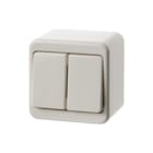Hager Berker - Opbouw Installatieschakelaar Schak. 2X Wis. Pwi Gl. Xd