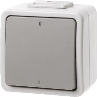 Hager Berker - Aquatec Installatieschakelaar schakelaar.2p +opdr  aqua