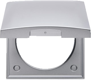 Hager Berker - Integro Afdekraam schakelmateriaal Afdkrm 1V Kldks Chr.Integ