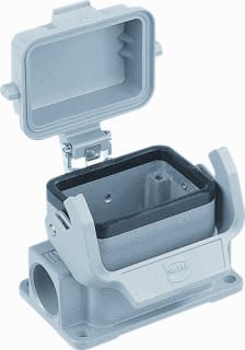 Harting - HAN E Rechthoekige (industrie) connector Opbhs+Deks V 6P+Am