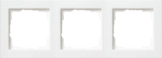 Gira - E2 Afdekraam schakelmateriaal Afdkrm 3V Zvr Wit Glns