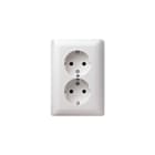 Gira - Standaard 55 Wandcontactdoos (WCD schakelmat.) Wcd Ra 2V St55 Zwg