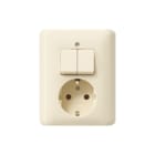 Gira - Standaard 55 Combinatie schakelaar/wcd Comb Wcd Ra/S Cwg St55
