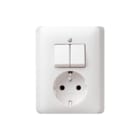 Gira - Standaard 55 Combinatie schakelaar/wcd Comb Wcd Ra/S Zwg St55