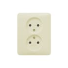 Gira - Standaard 55 Wandcontactdoos (WCD schakelmat.) Wcd 2P 2V St St55 Cwg