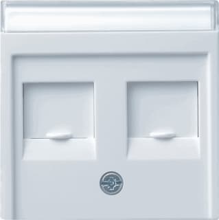 Gira - Systeem 55 Inzetplaat schakelmateriaal Inzpl 2X Mj Univ Zwg 55