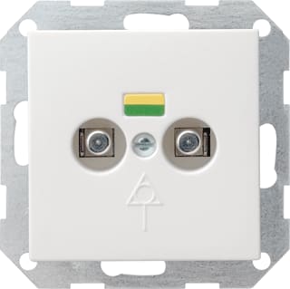 Gira - Systeem 55 Potentiaalvereffeningscontactdoos Wcd 2V Potvereff Zwg 55