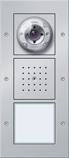 Gira - Deurstation deurcommunicatie Deurst Cam/Lds 1V Alu Opb