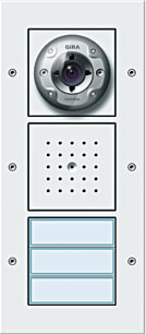 Gira - Deurstation deurcommunicatie DEURST CAM/LDS 3V WIT OPB
