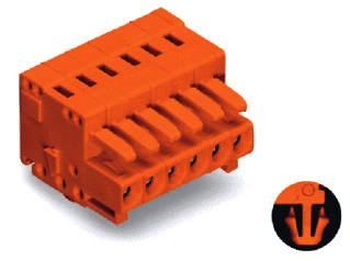 Wago - Kabelconnector v printplaatconnect. kablconn 734-203/008-000
