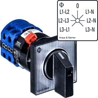 Kraus & Naimer - Voltmeterschakelaar voltmeter omsch 25a ll-ln