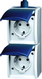 ABB Busch-Jaeger - Ocean Wandcontactdoos (WCD schakelmat.) Wcd Ra 2V 20-02Ew-53 Oce