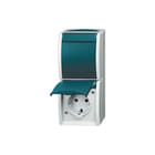 ABB Busch-Jaeger - Ocean Combinatie schakelaar/wcd Comb Ra/W 2601/6/20Ew-53