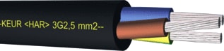 Draka - Voedingskabel tot 1 kV beweegbaar NWPK AQUA H07RNF 2X1,5 MT