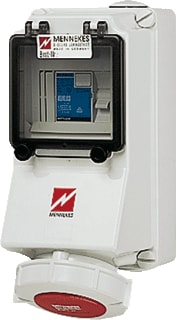 Mennekes - CEE-cont.doos uitschak.baar, bevei. Wcd Cee 5P 32A 400V Aard
