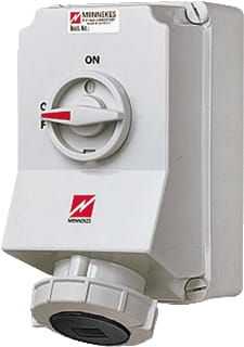 Mennekes - Duo CEE-cont.doos uitschak.baar, bevei. Wcd Cee 4P 63A 500 Wd