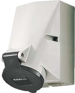 Mennekes - CEE-wandcontactdoos Wcd Cee 7P 16A 500V Vn