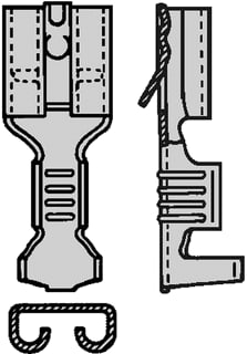 Klemko - B Aderdoorverbinder rond/vlak 210480 Ds100