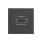 Bticino - Axolute Inzetplaat schakelmateriaal Axo Antraciet Hdmi 1M