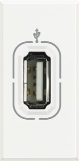 Bticino - Axolute Inzetplaat schakelmateriaal Axo White Usb 1 Module