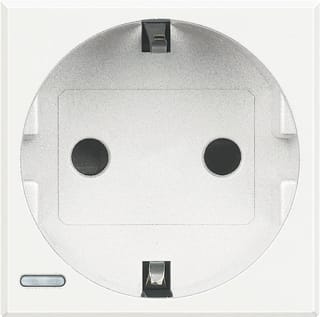 Bticino - Axolute Wandcontactdoos (WCD schakelmat.) Wcd Ra Wt