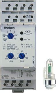 Theben - Luna Schemerschakelaar voor DIN-rail Schemsch Luna110 Osens