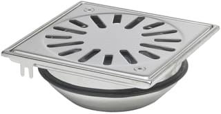 Aquaberg - Vloerput met 1 aansluiting 150 Nv Rvs Put/Roost Vast50