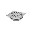 Aquaberg - Vloerput met 1 aansluiting 150 Nv Rvs Put/Roost Vast50