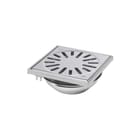 Aquaberg - 4815 Vloerput met 1 aansluiting 150 Hv Rvs Put/Roost Vast50