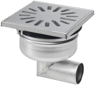 Aquaberg - 4516 Vloerput met 1 aansluiting 150 Hv Rvs Put/Roost 10 50