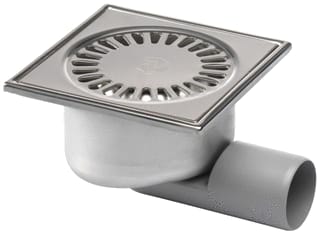 Blücher - Compact Vloerput met 1 aansluiting Aq Rvs Comp Vlrpt 147 50 Wslot