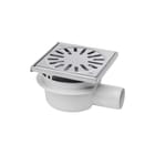 Aquaberg - 4616 Vloerput met 1 aansluiting 150 v/h put+opz rvs rnd/rst
