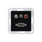 Jung - A RANGE Multifunctionele verbindingsdoos afd a500 zw aud/jack/vga