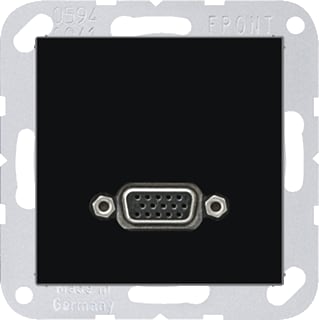 Jung - A RANGE Multifunctionele verbindingsdoos afd a500 zwart 1xvga