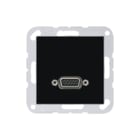 Jung - A RANGE Multifunctionele verbindingsdoos afd a500 zwart 1xvga