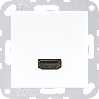 Jung - AS500 Multifunctionele verbindingsdoos Afd Wit 1Xhdmi