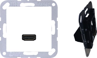 Jung - Multimedia Multi data-com. schakelmat. Inzetplaat Hdmi Maa1112Ww
