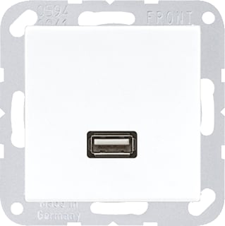 Jung - AS500 Multifunctionele verbindingsdoos Afd Wit 1Xusb
