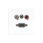Jung - LS RANGE Multifunctionele verbindingsdoos afd ls990 wit aud/ja/vga