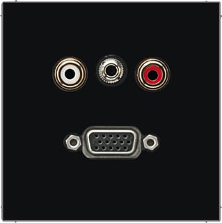 Jung - LS RANGE Multifunctionele verbindingsdoos afd a500 zw aud/jack/vga