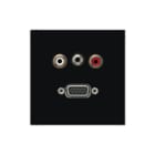 Jung - LS RANGE Multifunctionele verbindingsdoos afd a500 zw aud/jack/vga