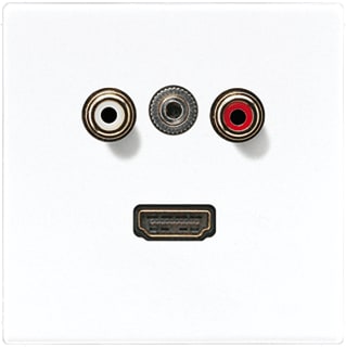 Jung - LS RANGE Multifunctionele verbindingsdoos afd ls990 wit aud/ja/hdmi