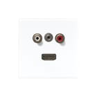 Jung - LS RANGE Multifunctionele verbindingsdoos afd ls990 wit aud/ja/hdmi