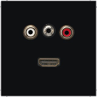Jung - LS RANGE Multifunctionele verbindingsdoos afd ls990 zw aud/ja/hdmi