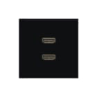 Jung - LS RANGE Multifunctionele verbindingsdoos Afd Ls990 Zwart 2Xhdmi